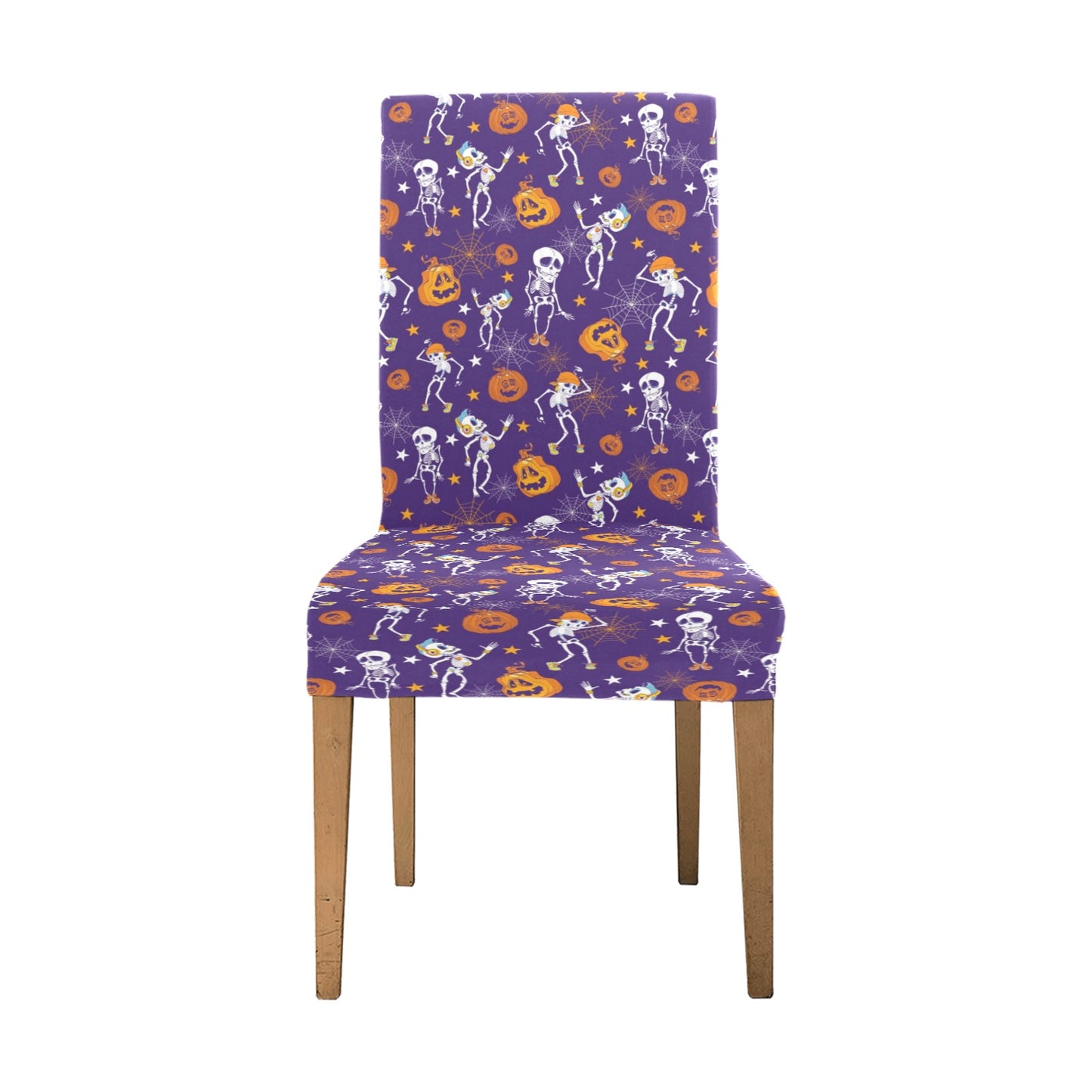 Skeleton Halloween Dance Print Design LKS304 Dining Chair Slipcover