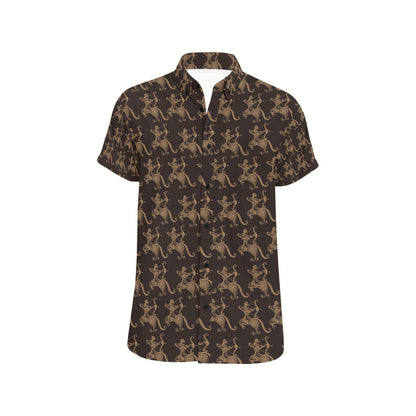 Sagittarius Print Design LKS301 Men Short Sleeve Button Up Shirt