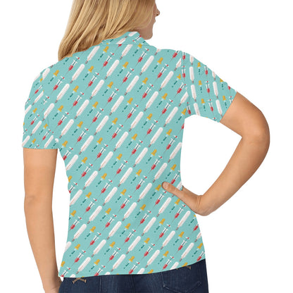 Phlebotomist Medical Print Women's Polo Shirt