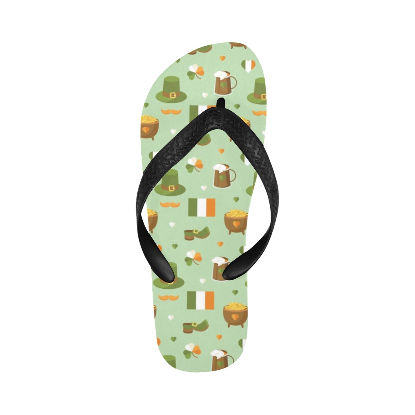 St Patricks Day Print Design LKS302 Flip Flops