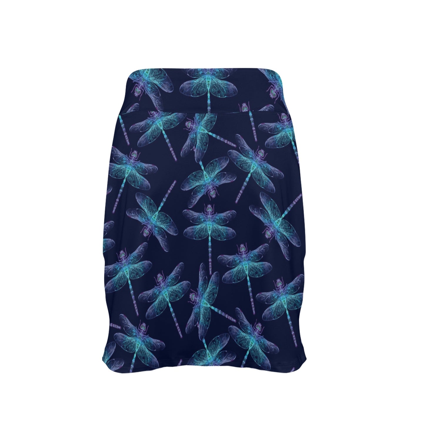 Dragonfly Hand Drawn Style Print 17" Golf & Pickleball Skort with Pockets