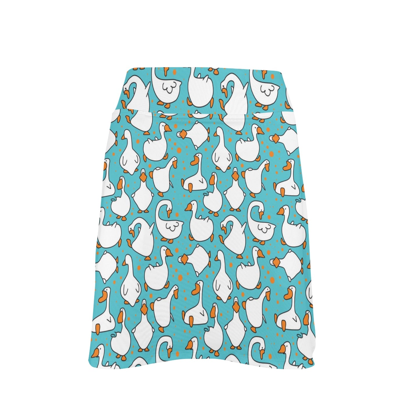 Goose Print Design LKS403 17" Golf & Pickleball Skort with Pockets