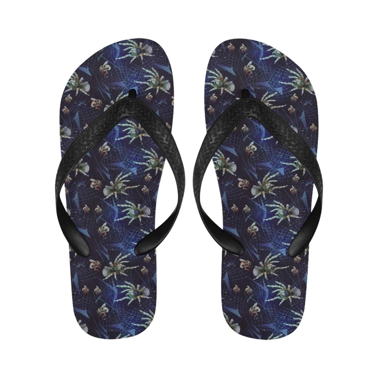 Tarantula Print Design LKS401 Flip Flops