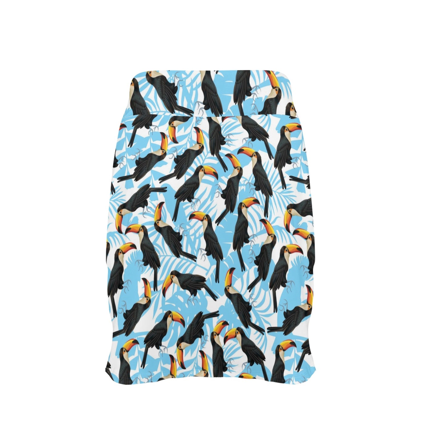 Toucan Print Design LKS303 17" Golf & Pickleball Skort with Pockets