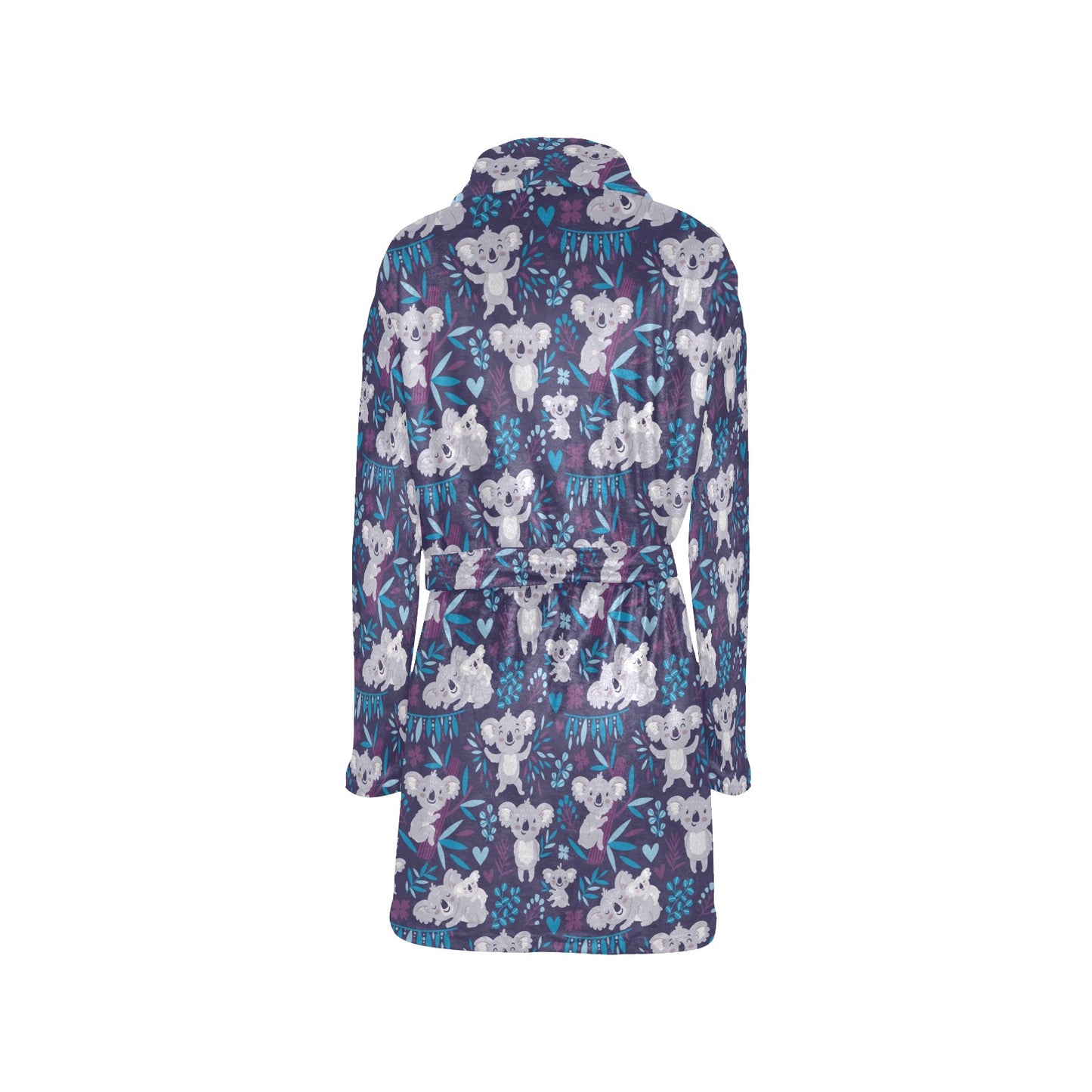 Koala Cute Themed Design Print Women's Fleece Robe