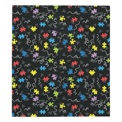 Autism Awareness Pattern Print Design 01 Premium Quilt