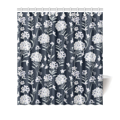 Hydrangea Pattern Print Design HD07 Shower Curtain