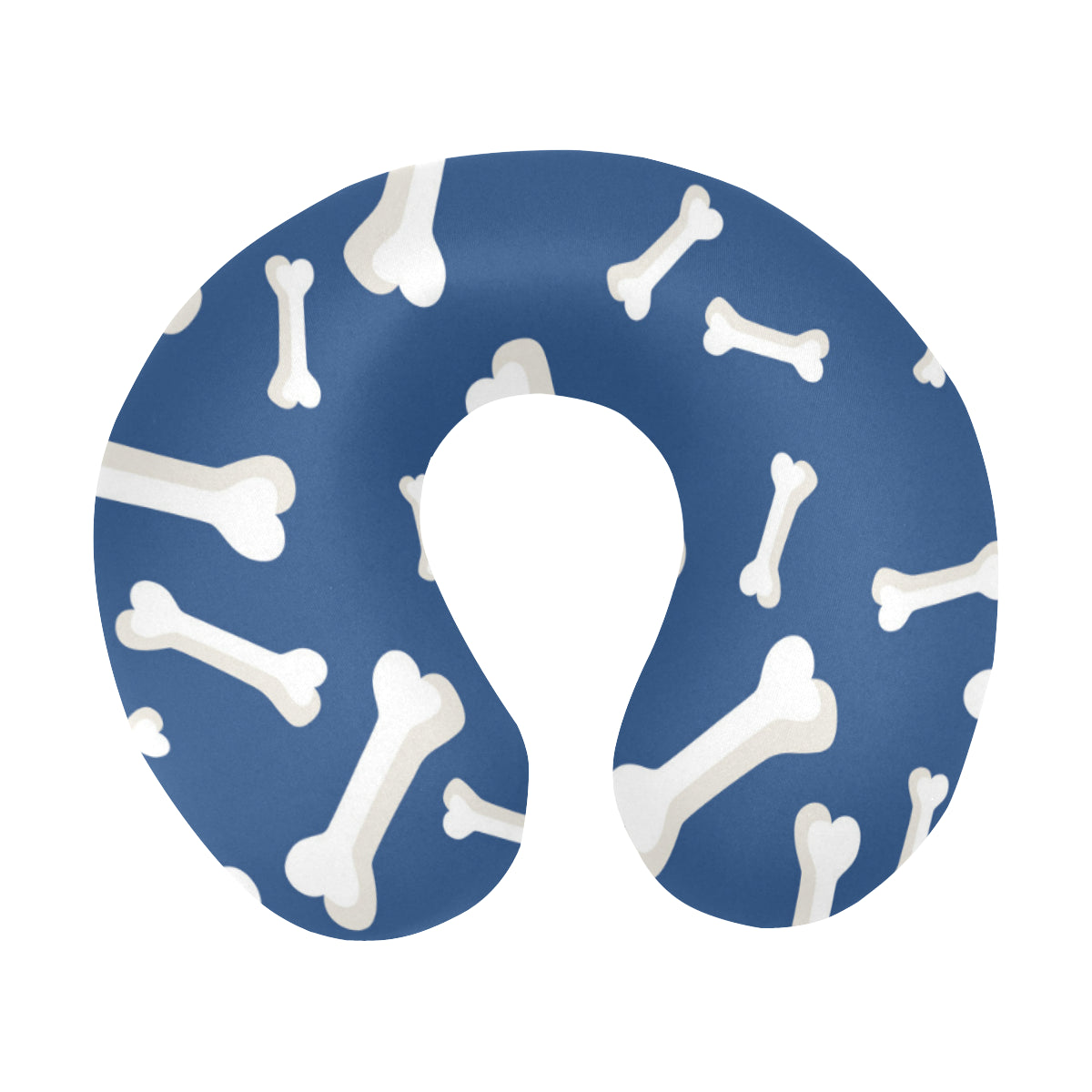 Dog Bone Pattern Print Design 03 U-Shaped Travel Neck Pillow