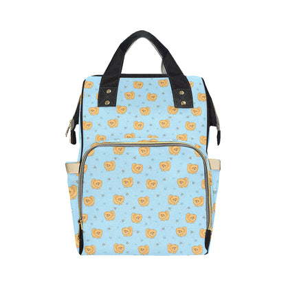 Pomeranians Pattern Print Design A03 Diaper Bag Backpack