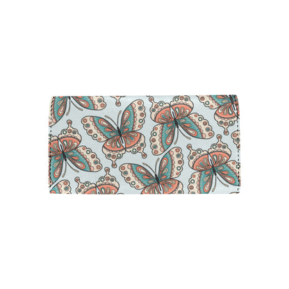 Butterfly Pattern Women's Trifold Wallet