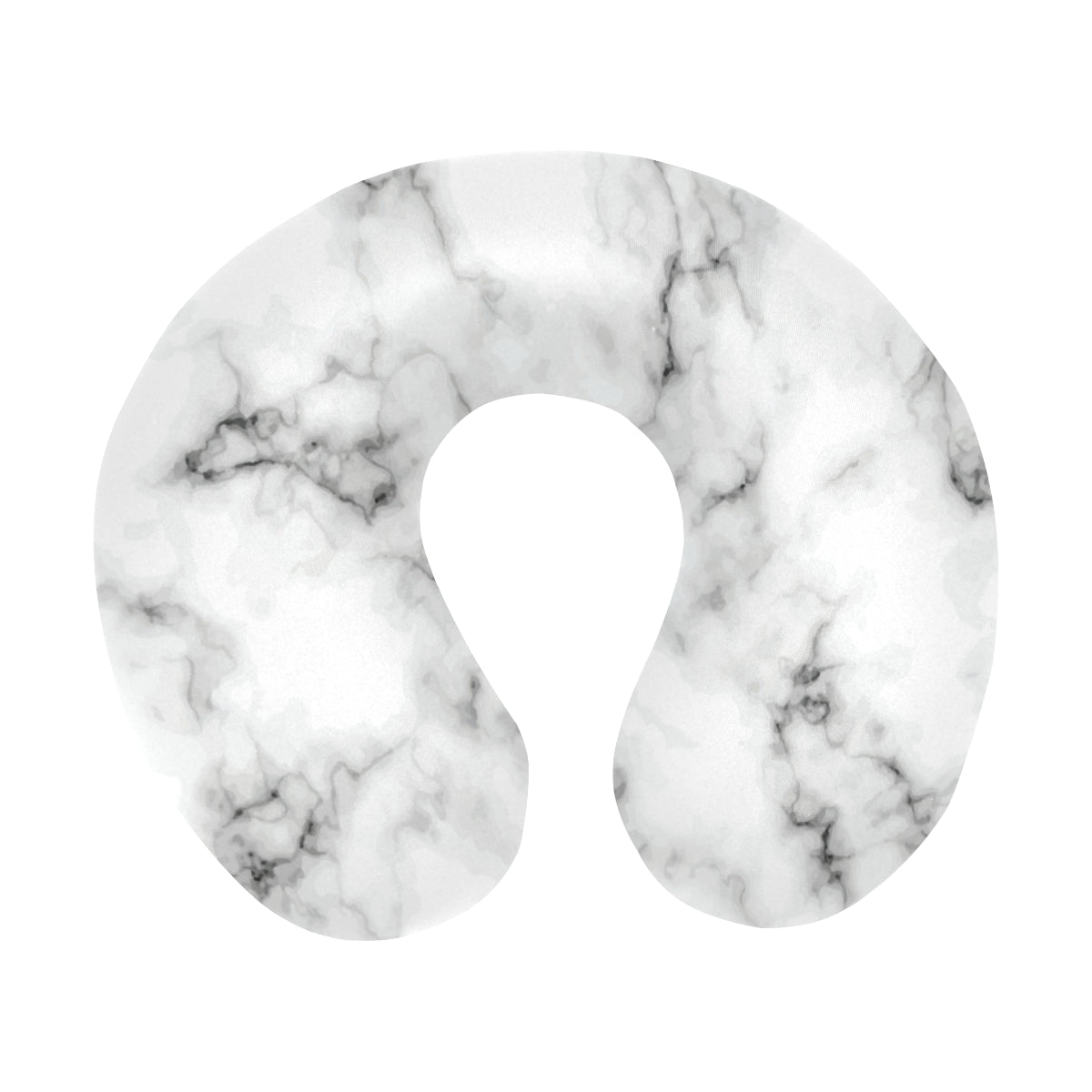 Marble Pattern Print Design 01 U-Shaped Travel Neck Pillow