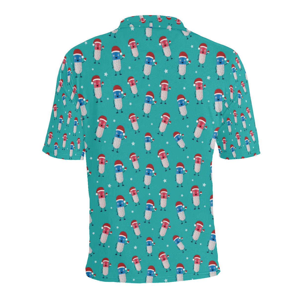 Pill Pattern Print Design A03 Men Polo Shirt