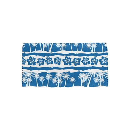 Hawaiian Themed Pattern Print Design H021 Women's Trifold Wallet