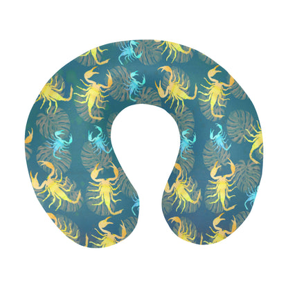 Scorpion Pattern Print Design 02 U-Shaped Travel Neck Pillow