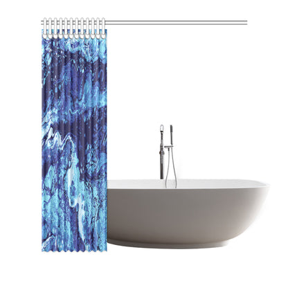 Ocean Liquid Pattern Print Design A03 Shower Curtain