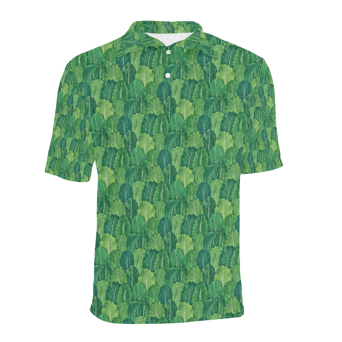 Cabbage Pattern Print Design 02 Men Polo Shirt