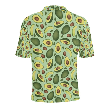 Avocado Pattern Print Design AC01 Men Polo Shirt