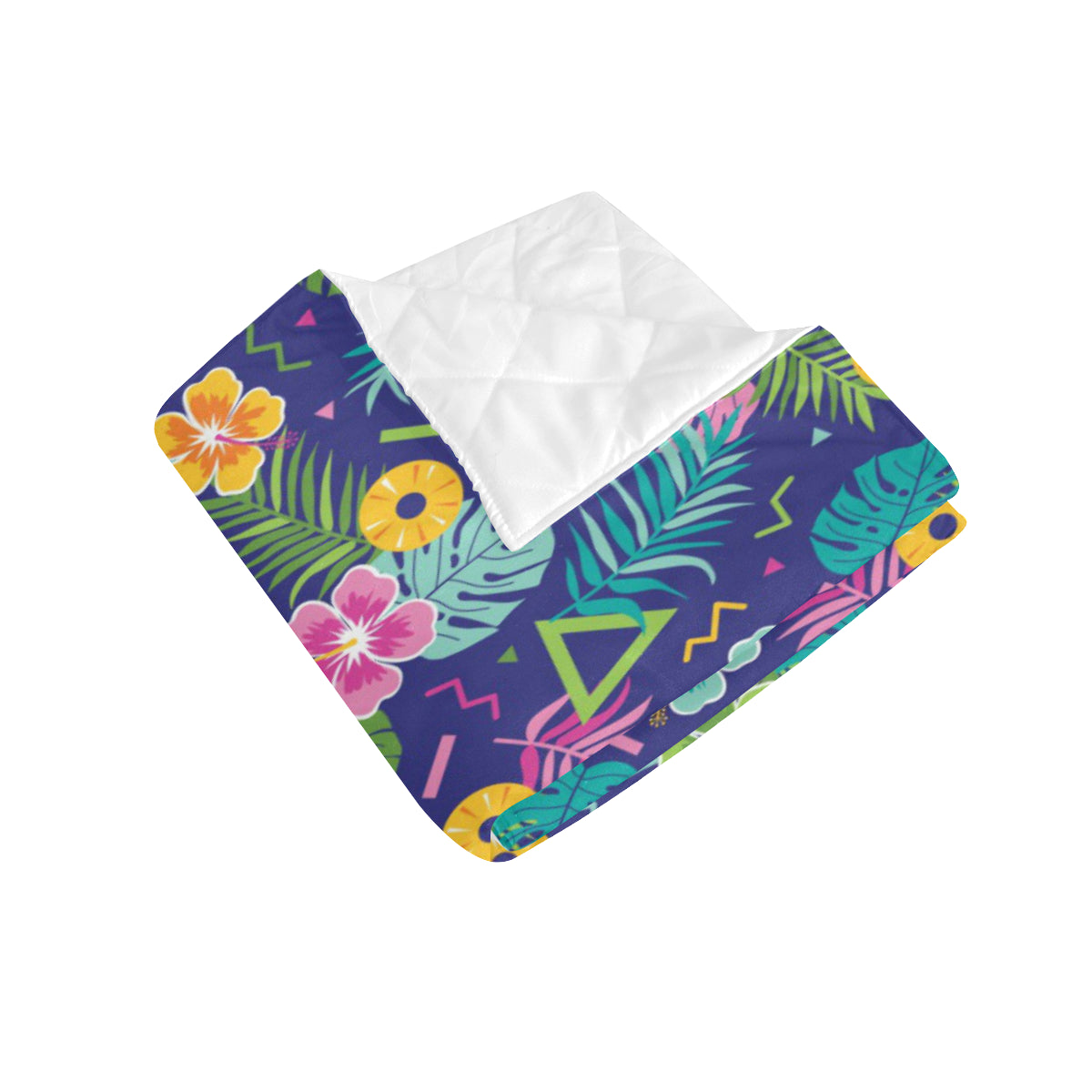 Hawaiian Themed Pattern Print Design H014 Premium Quilt