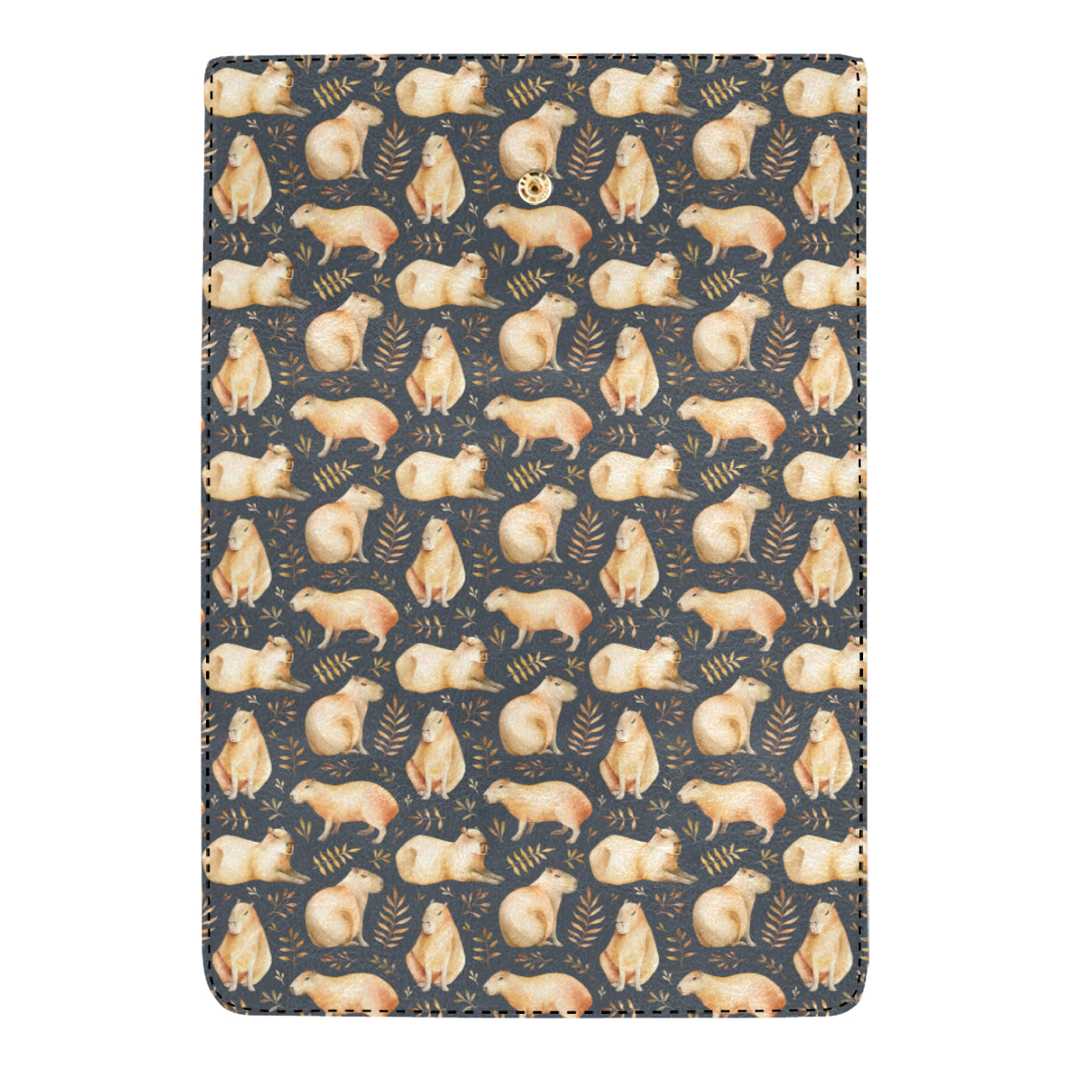 Capybara Pattern Print Design 02 Women's Trifold Wallet