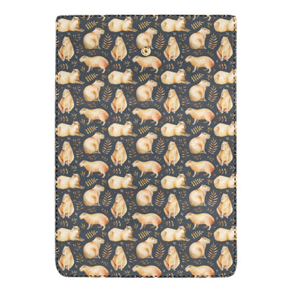 Capybara Pattern Print Design 02 Women's Trifold Wallet