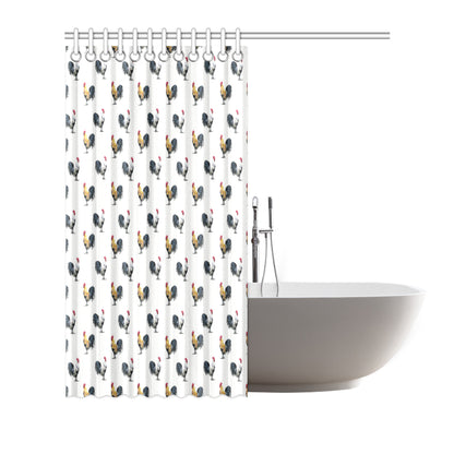 Chicken Pattern Print Design 02 Shower Curtain