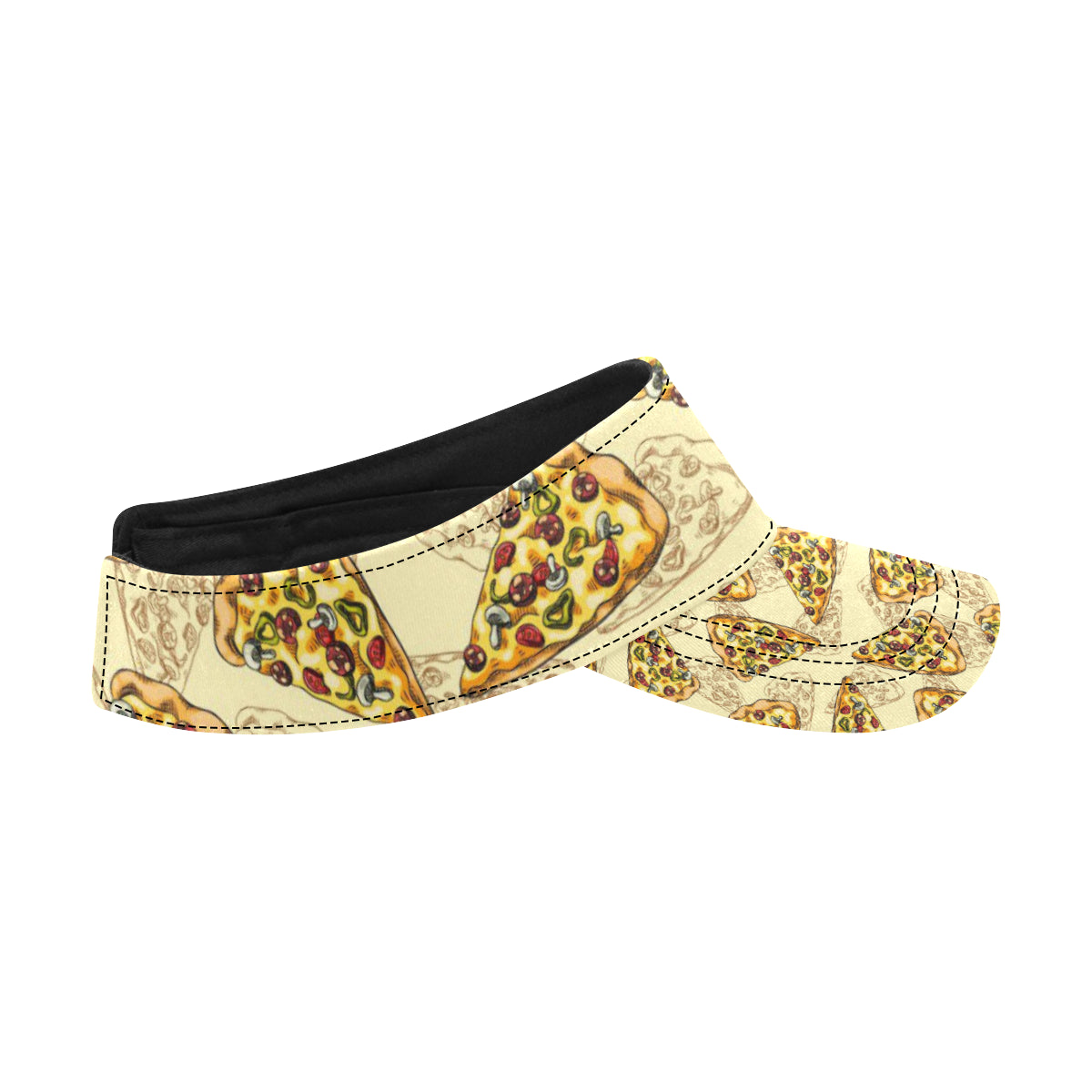 Pizza Pattern Print Design A01 Unisex Sun Visor