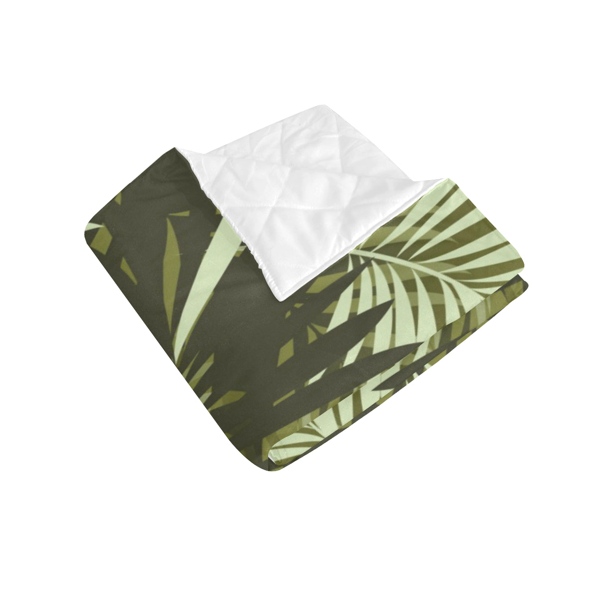 Palm Leaves Pattern Print Design PL05 Premium Quilt