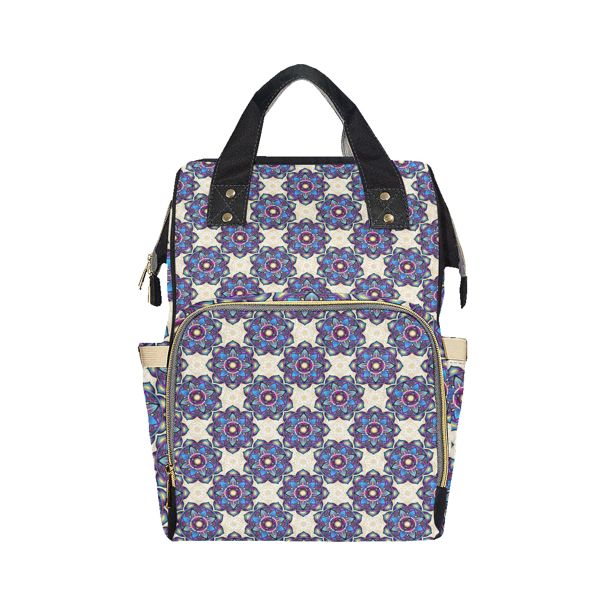 lotus Boho Pattern Print Design LO08 Diaper Bag Backpack