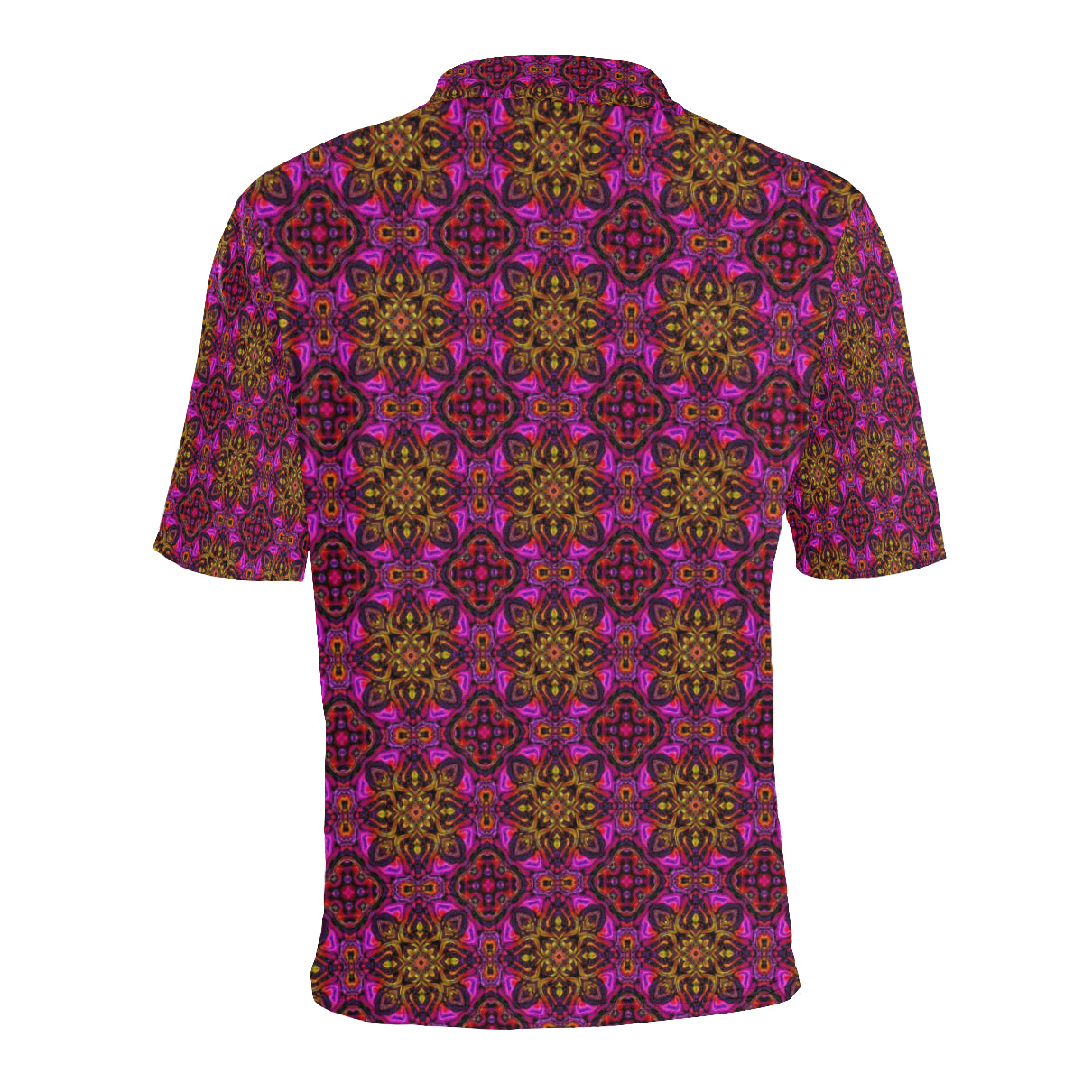 kaleidoscope Abstract Print Design Men Polo Shirt