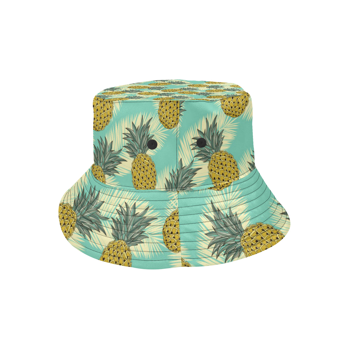 Pineapple Pattern Print Design PP03 Unisex Bucket Hat