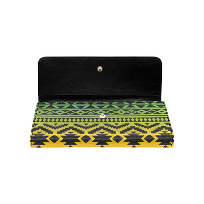 Rastafarian Pattern Print Design A04 Women's Trifold Wallet