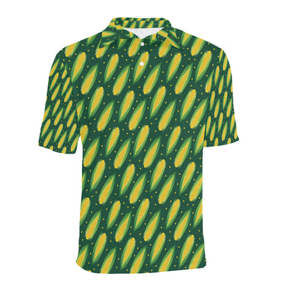 Corn Pattern Print Design 03 Men Polo Shirt