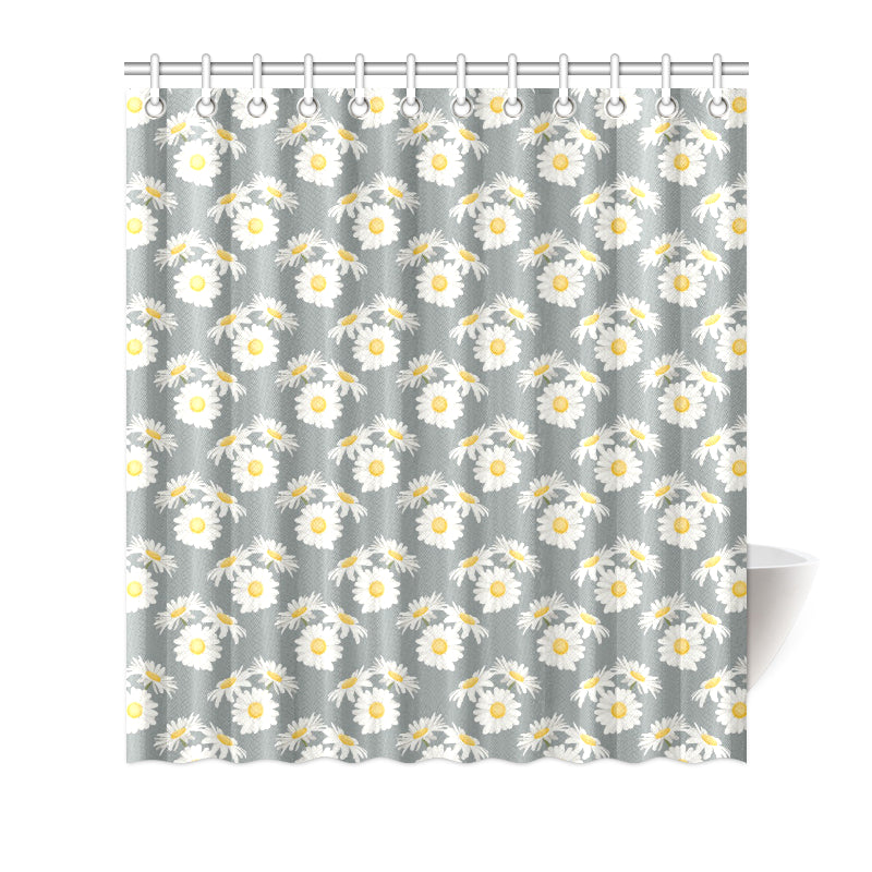 Daisy Pattern Print Design DS09 Shower Curtain