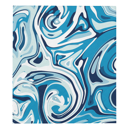 Liquid Pattern Print Design 05 Premium Quilt