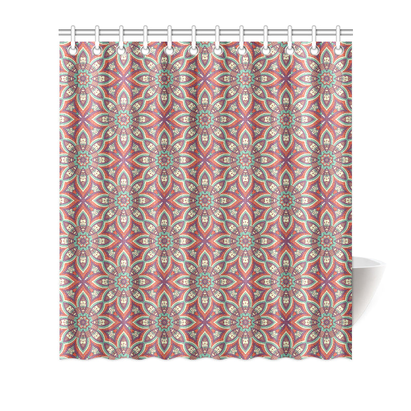 Bohemian Pattern Print Design 03 Shower Curtain