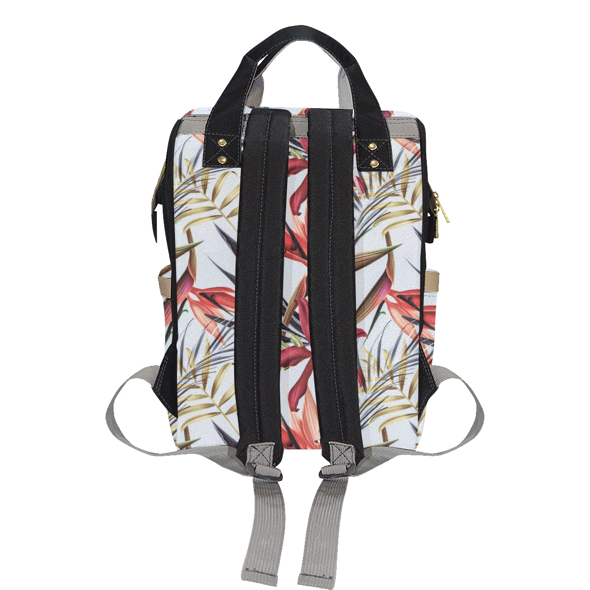 Tropical Flower Pattern Print Design TF021 Diaper Bag Backpack