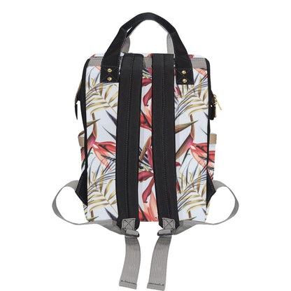 Tropical Flower Pattern Print Design TF021 Diaper Bag Backpack