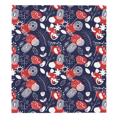 Nordic Pattern Print Design A02 Premium Quilt