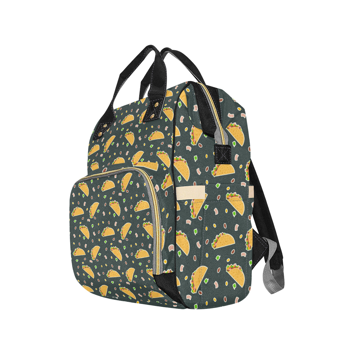 Taco Pattern Print Design TC02 Diaper Bag Backpack