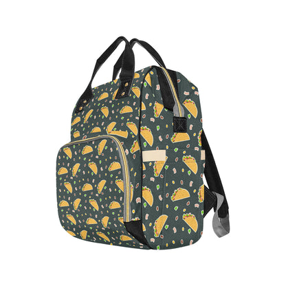 Taco Pattern Print Design TC02 Diaper Bag Backpack
