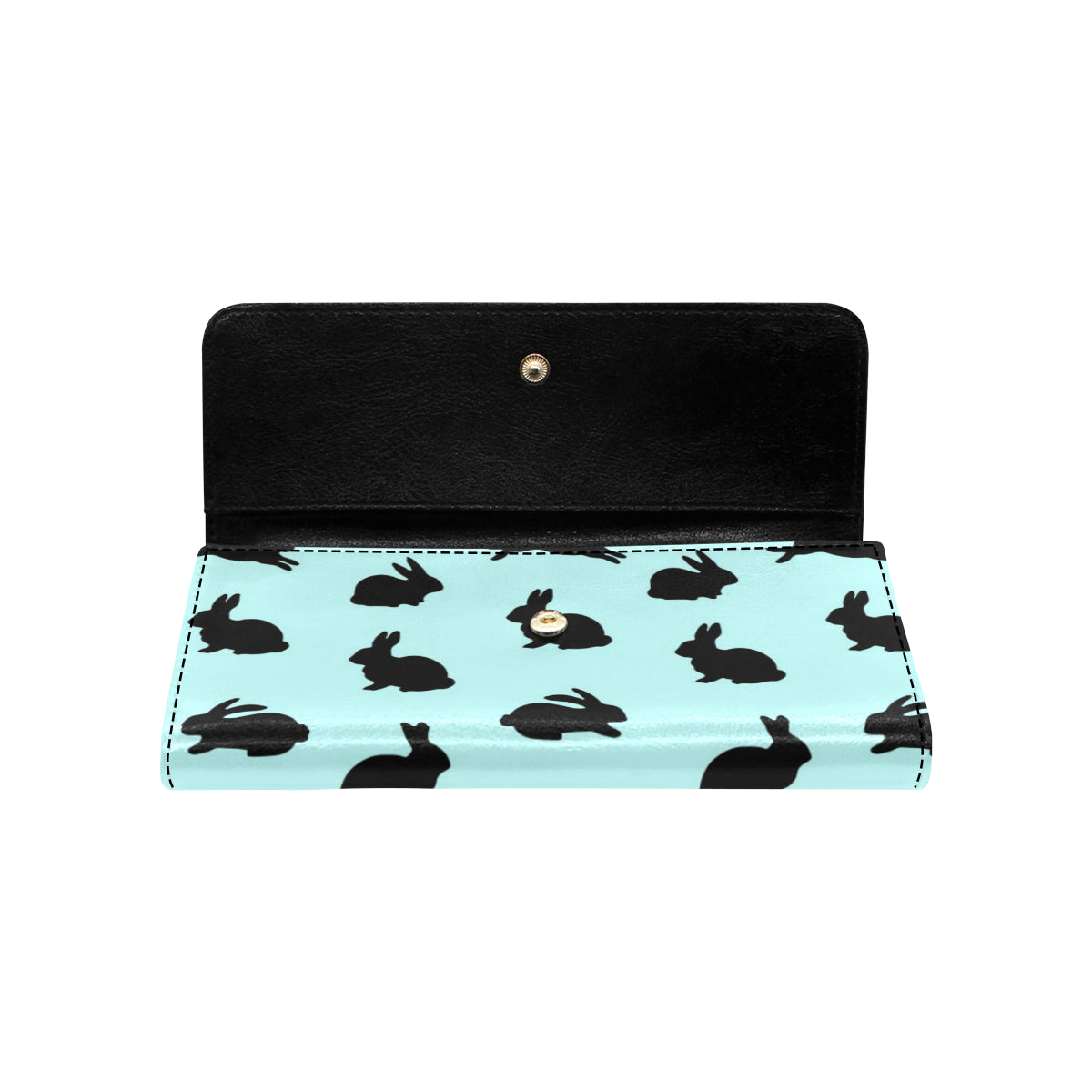 Rabbit Pattern Print Design RB010 Women's Trifold Wallet