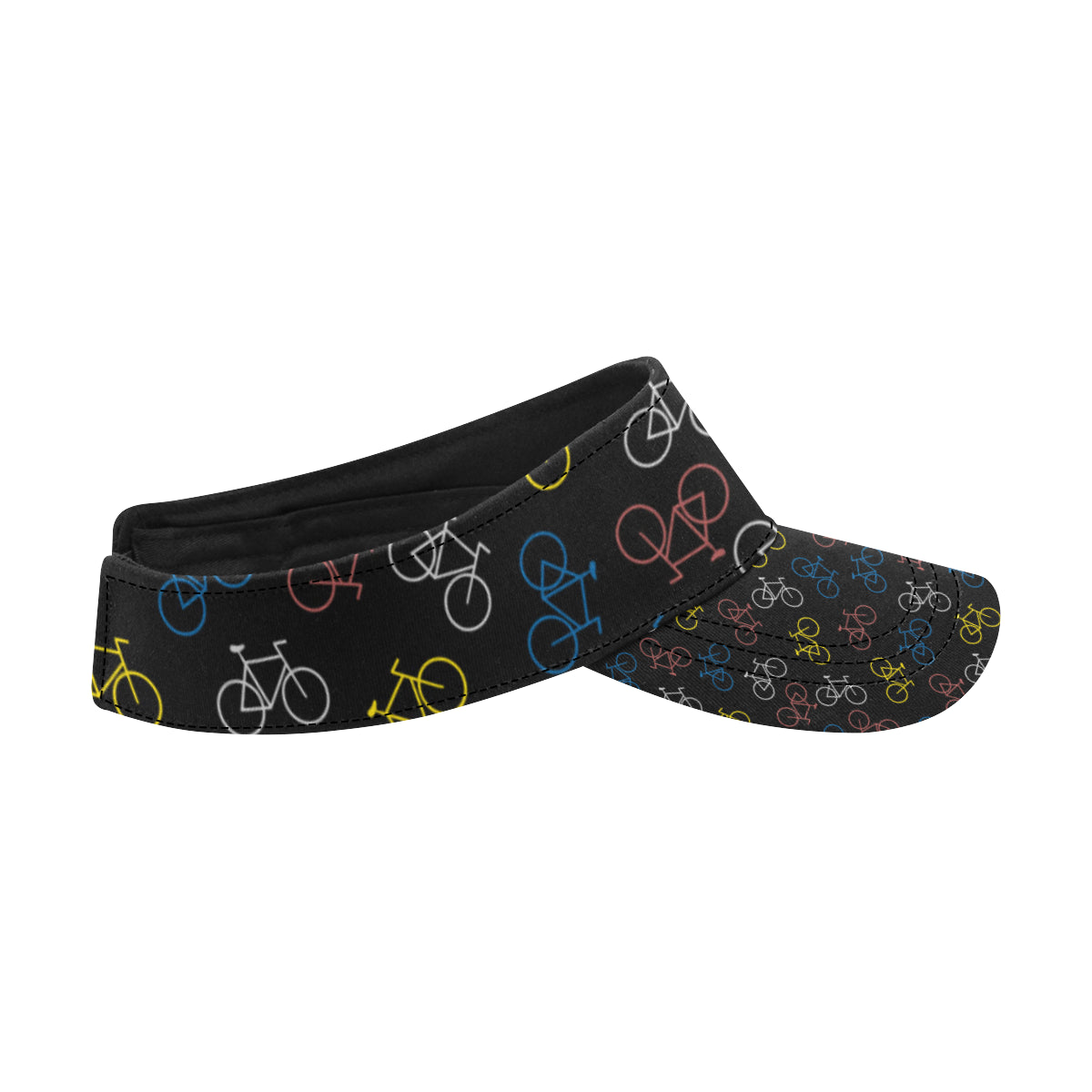 Bicycle Pattern Print Design 03 Unisex Sun Visor