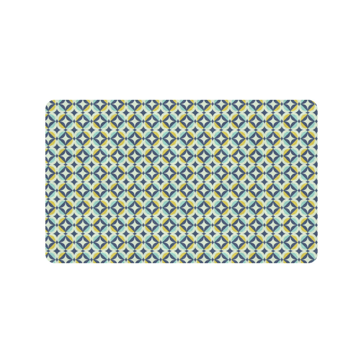 Swedish Design Pattern Rubber Doormat