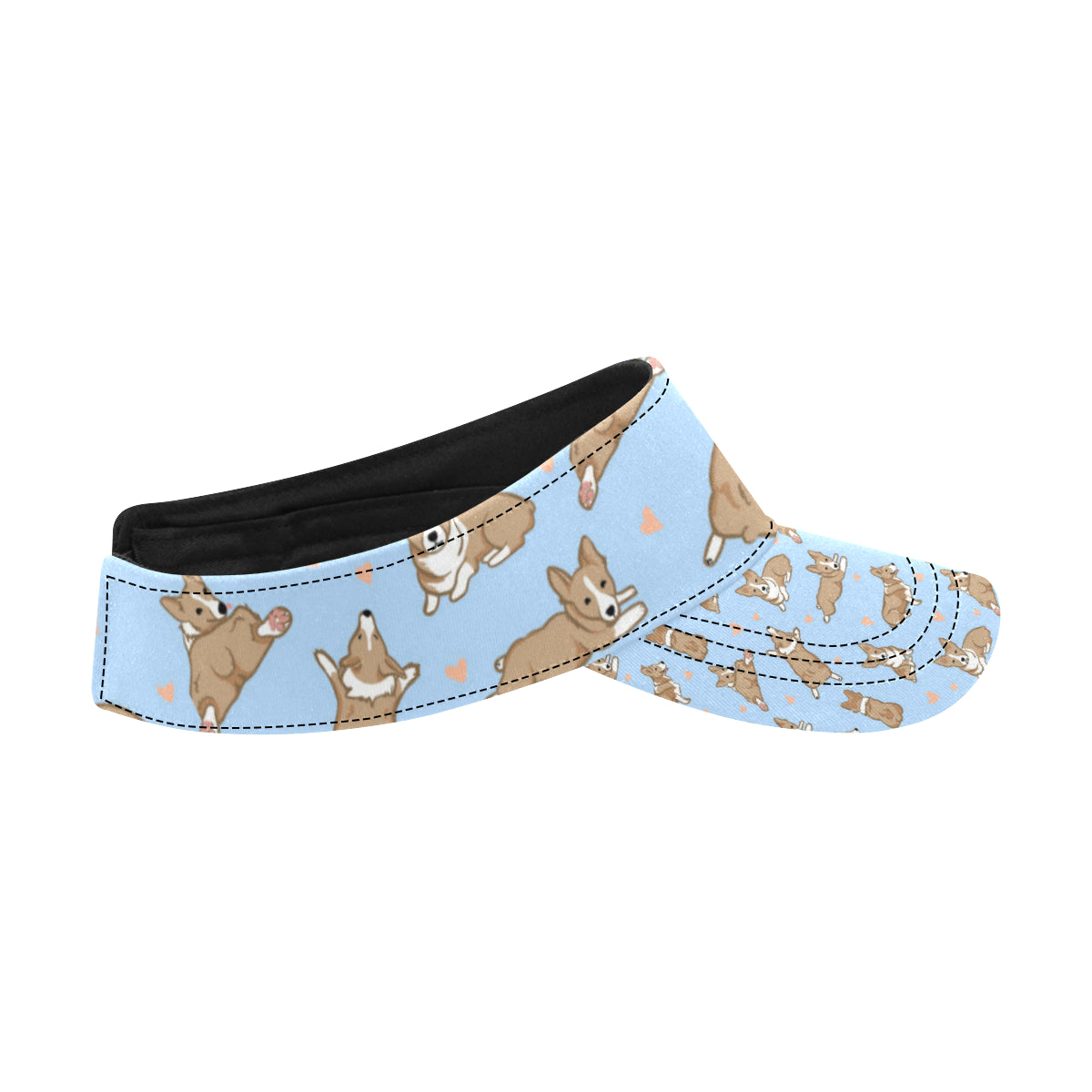 Pembroke Welsh Corgis Pattern Print Design A05 Unisex Sun Visor