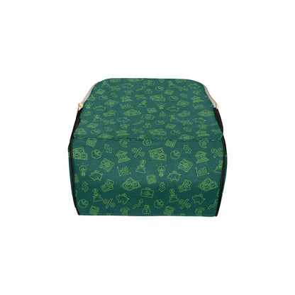 Accounting Financial Pattern Print Design 02 Diaper Bag Backpack