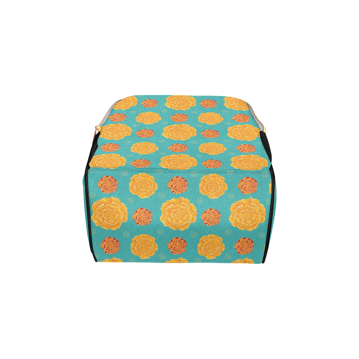 Marigold Pattern Print Design 02 Diaper Bag Backpack