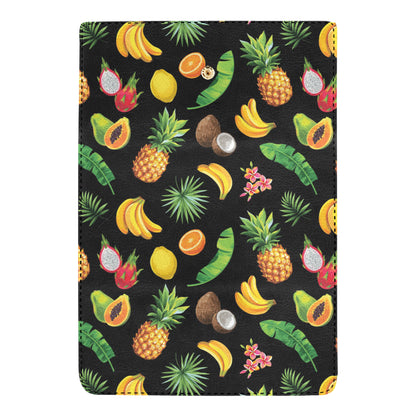 Tropical Fruits Pattern Print Design TF03 Women's Trifold Wallet