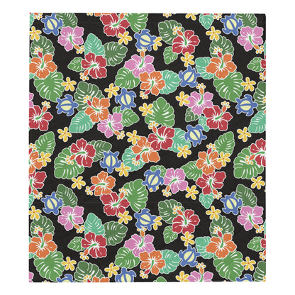 Hawaiian Themed Pattern Print Design H010 Premium Quilt
