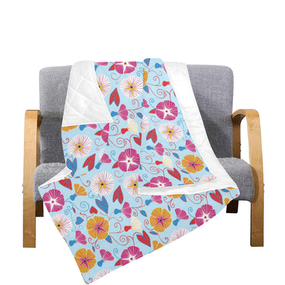 Morning Glory Pattern Print Design MG06 Premium Quilt