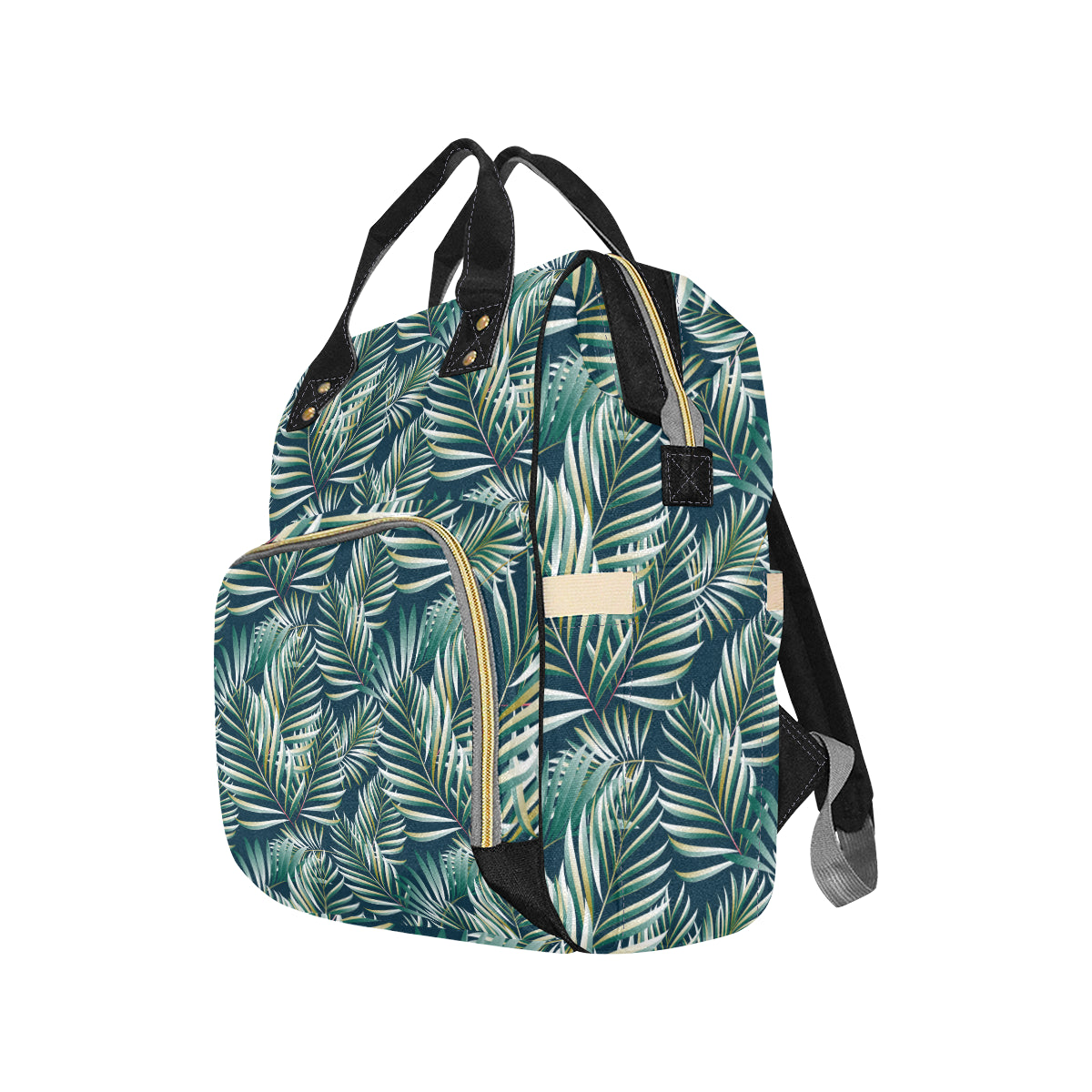 Sun Spot Tropical Palm Leaves hower Curtain Diaper Bag Backpack